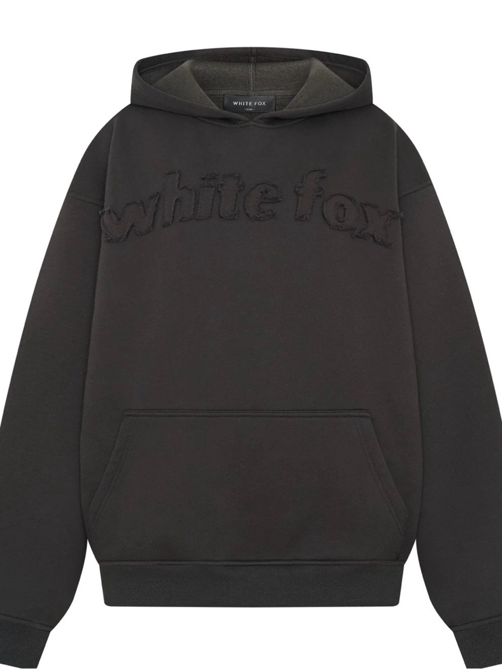 White Fox From The Archives Lexi Oversized Hoodie Charcoal